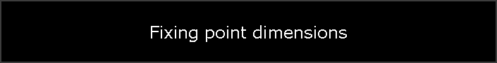 Fixing point dimensions